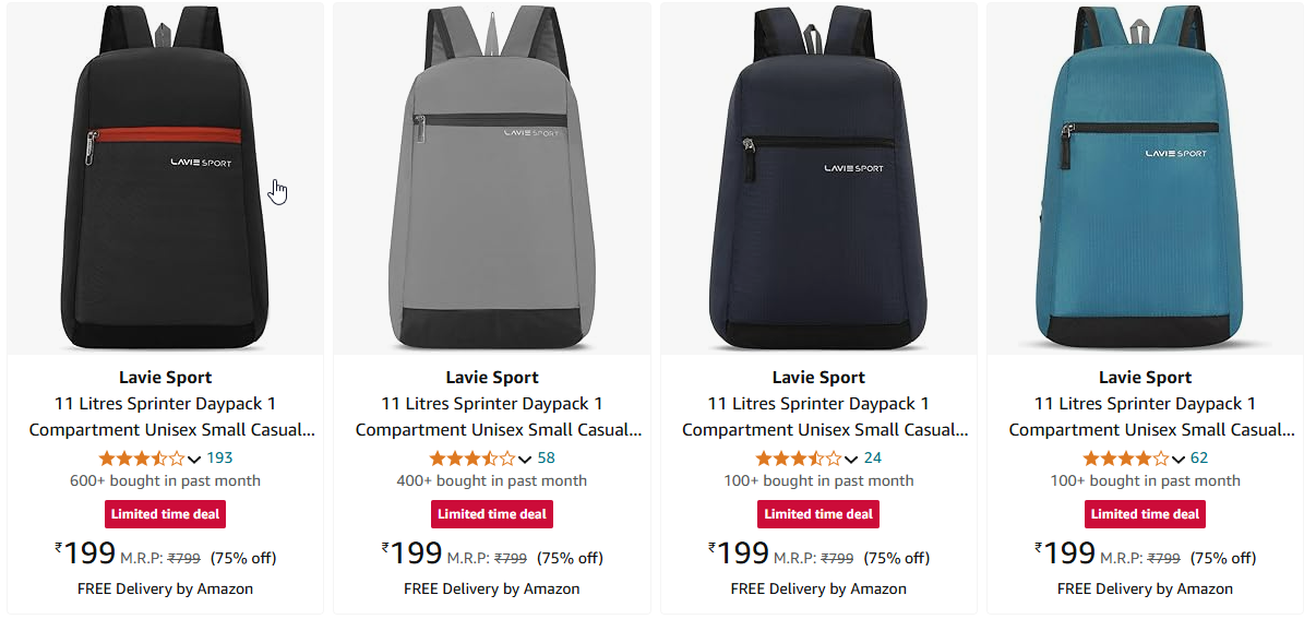 Image of Lavie Sports Bag Starting From ₹199 