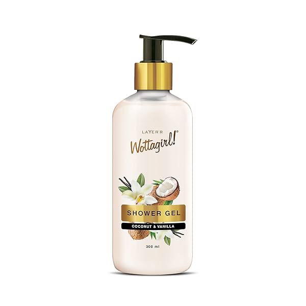 Image of Layer'r Wottagirl Shower Gel Coconut & Vanilla 300ML