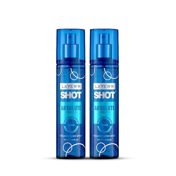 Image of Layerr Shot Body Spray for Men 135ML*2