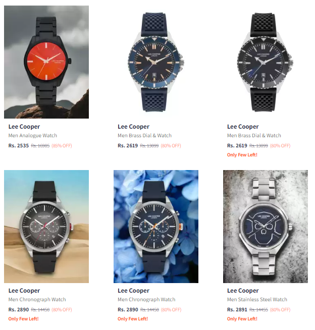 Image of Lee Cooper Branded Men's Watches @ Flat 80% Discount