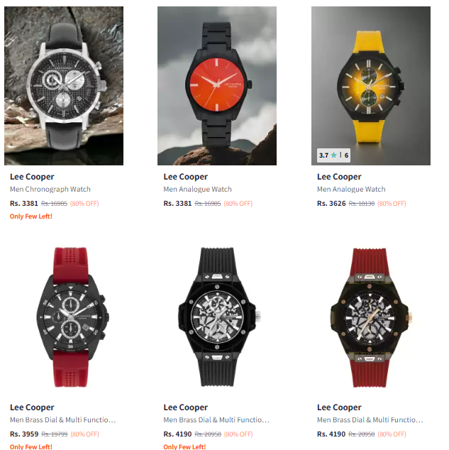 Image of Lee Cooper Premium Men's Watches @ Flat 80% Discount