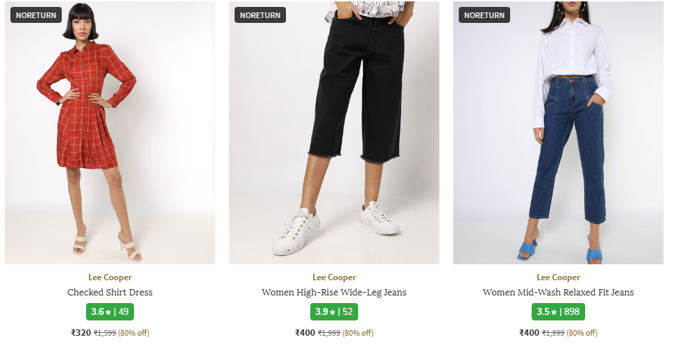 Image of Lee Cooper Women's Clothing Flat 80% Discount