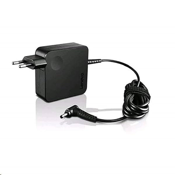 Image of Lenovo Gx20K78585 65W Laptop Adapter/Charger with Power Cord for Select Models (Round Pin), Black