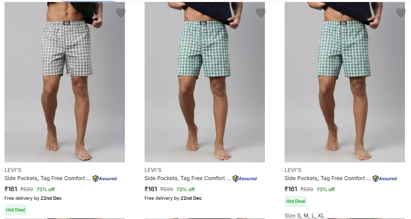 Image of Levi's Men's Boxers up to 73% Discount