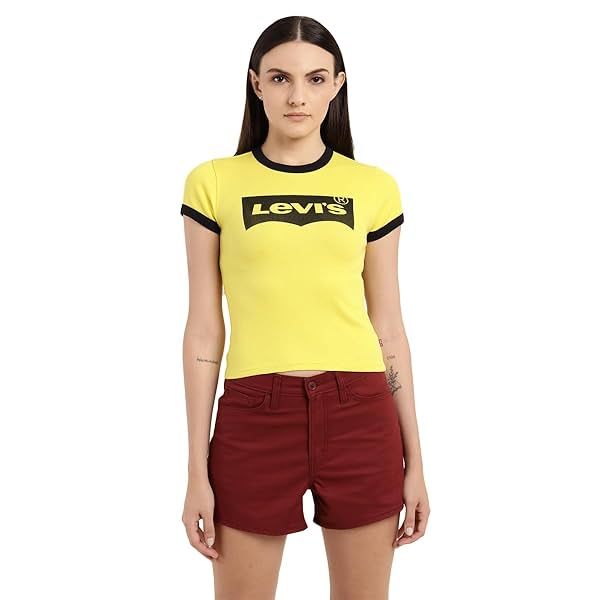 Image of Levi's Women's Slim Fit Brand Logo T-Shirt