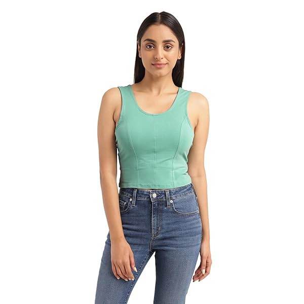 Image of Levi's Women's Solid Slim Fit T-Shirt