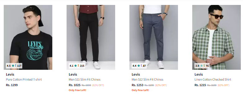 Image of Levis Men Fashion Clothes up to 80% Discount 