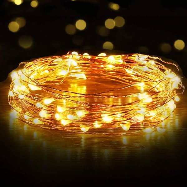 Image of Lexton 10 Meter 100 Led Copper String Led Light USB Operated for Indoor & Outdoor Decorations