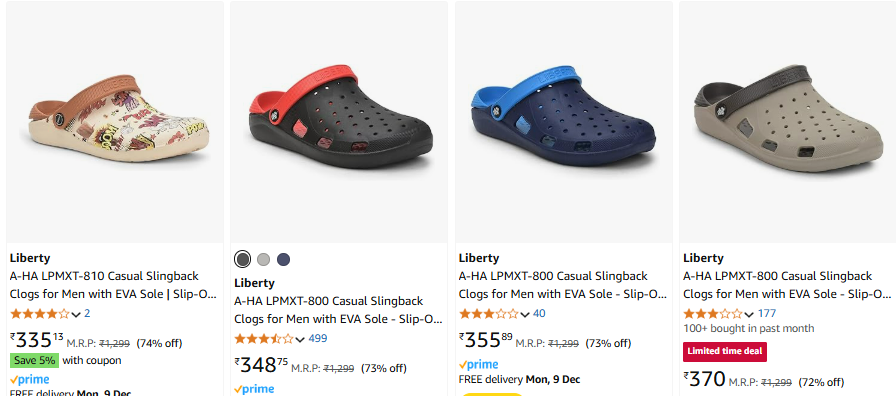 Image of Liberty Casual Clogs for Men up to 74% Discount