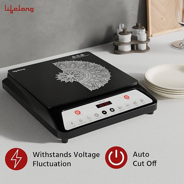 Image of Lifelong 1800 Watt Induction Stove With Surge Protection