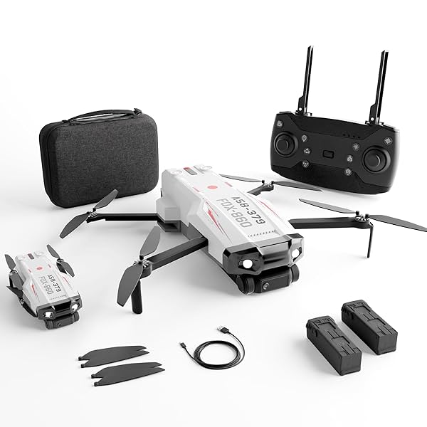 Image of Lifelong Foldable Drone Toy, Dual VGA Camera, 2 Batteries