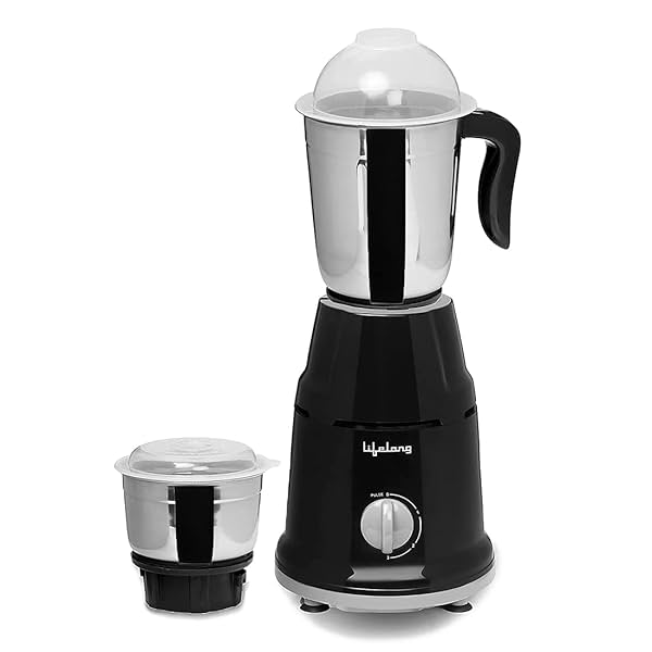 Image of Lifelong Mixer Grinder for Kitchen - 2 Jars 500 Watt - Mixie