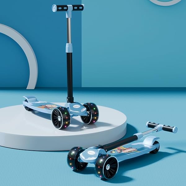 Image of Lifelong Scooter for Kids 3+ Years - Foldable Kids Scooter with LED Wheels