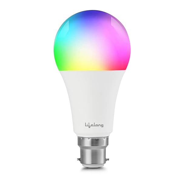 Image of Lifelong Smart Bulb 9W LED White Bulb (16M Colors, Dimmable, Alexa/Google)