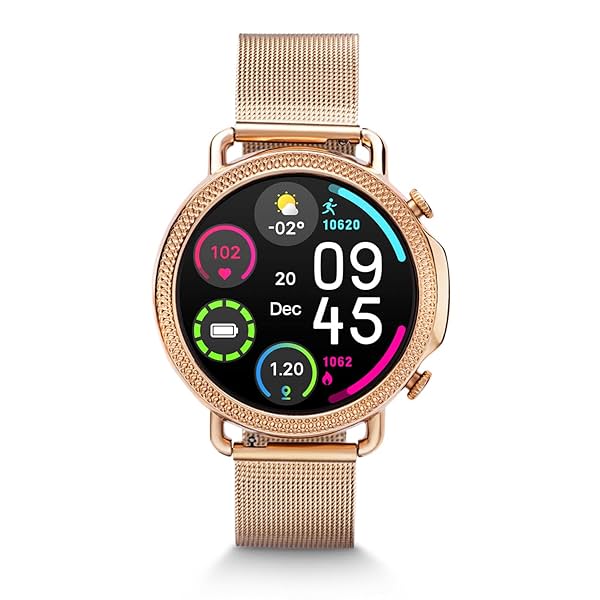 Image of Lifelong Vibez Ornate Smartwatch 24x7 Heart Rate SpO2 8 Sports Mode Sleep Monitor IP67 7 days Battery Backup