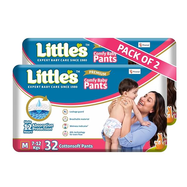 Image of Little's Baby Diapers M Size (Medium) Pants Style 64 Pants