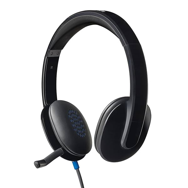 Image of Logitech H540 Stereo Wired On Ear Headphones With Mic