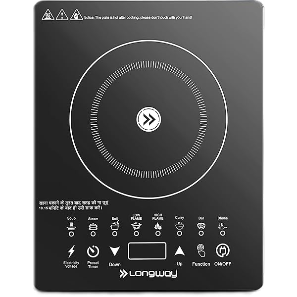 Image of Longway Induction Cooktop 2000W Auto Shut-Off Over-Heat Protection 1-Year Warranty