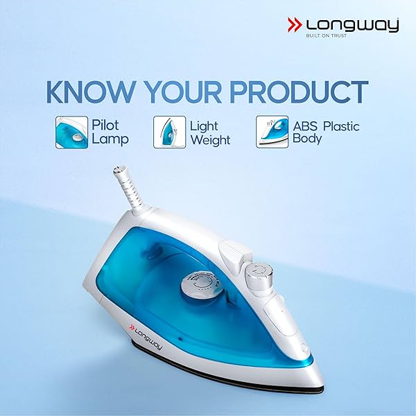 Image of Longway Steamy Light Weight Non Stick Steam Iron