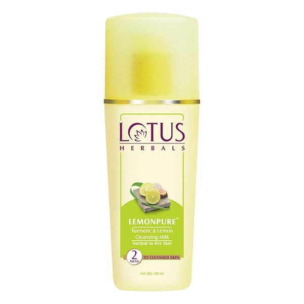 Image of Lotus Herbals Lemonpure Turmeric & Lemon Cleansing Milk 80ml