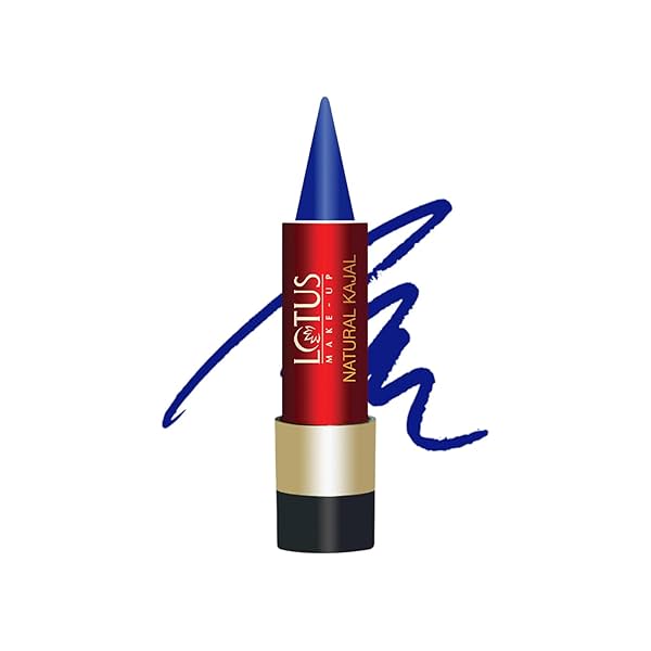 Image of Lotus Makeup Natural Kajal - Blue NK01 | Almond Oil