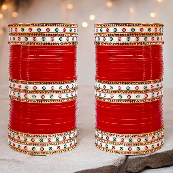 Image of Lucky Jewellery Bridal Bangle Set Dhanteras Dooj