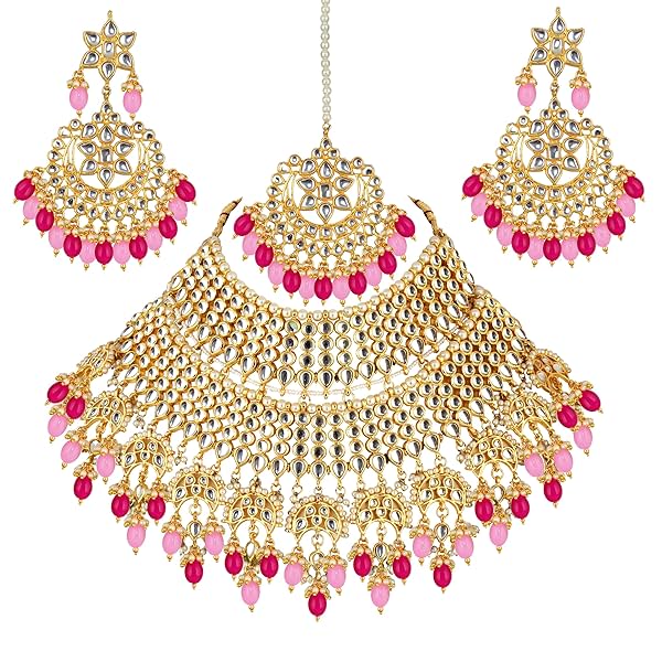 Image of Lucky Jewellery Ethnic Gold Plating Padmavat Jewelry 