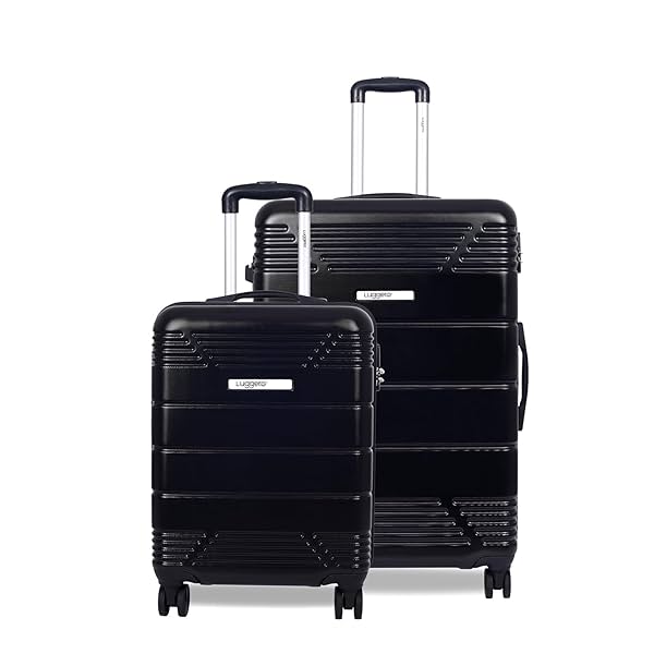 Image of Luggero - Star Light-Weight & Durable Polycarbonate Black Unisex Hard Luggage