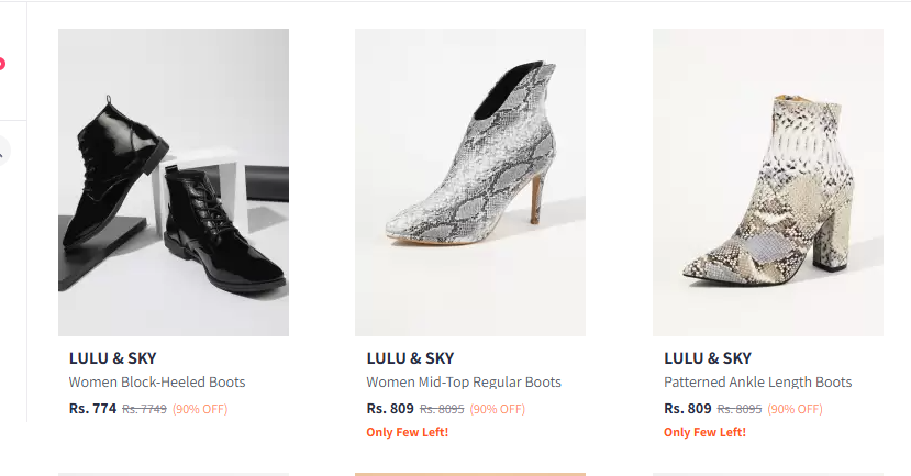 Image of Lulu And Sky Boots at 90% Discount 