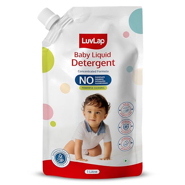 Image of LuvLap Baby Laundry Detergent Refill pack- 1000ml