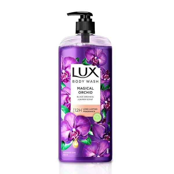 Image of Lux Body Wash Fragrant Skin Black Orchid Scent & Juniper Oil SuperSaver XL Pump Bottle with Long Lasting Fragrance