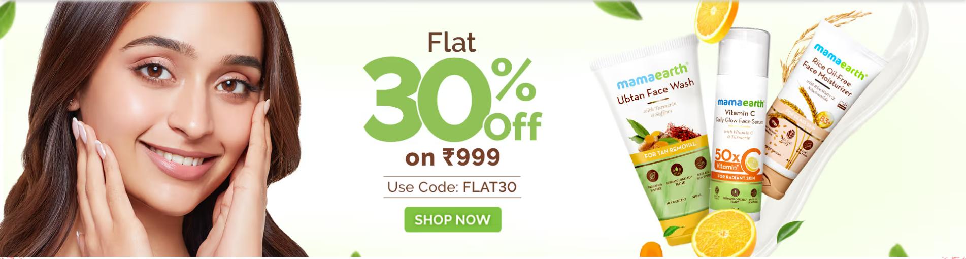 Image of MAMAEARTH Offer : Flat 30% off 