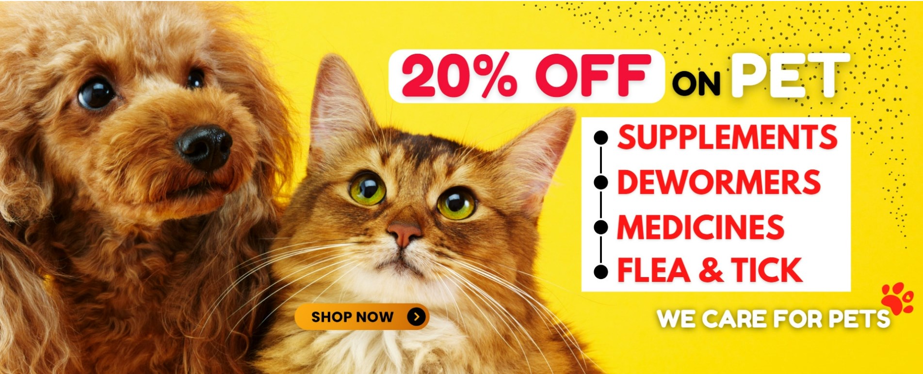 Image of MARSHALLS PET ZONE : Save 20% on Pet Health Care Products @ MARSHALLS PET ZONE