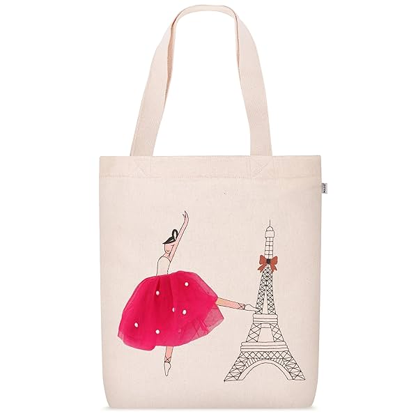 Image of MASQ Women & Girl's Embroidered Canvas Tote Bag 