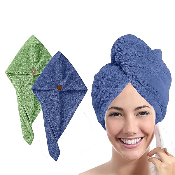 Image of MAXOSHINE Hair Towel Women Wrap PO2