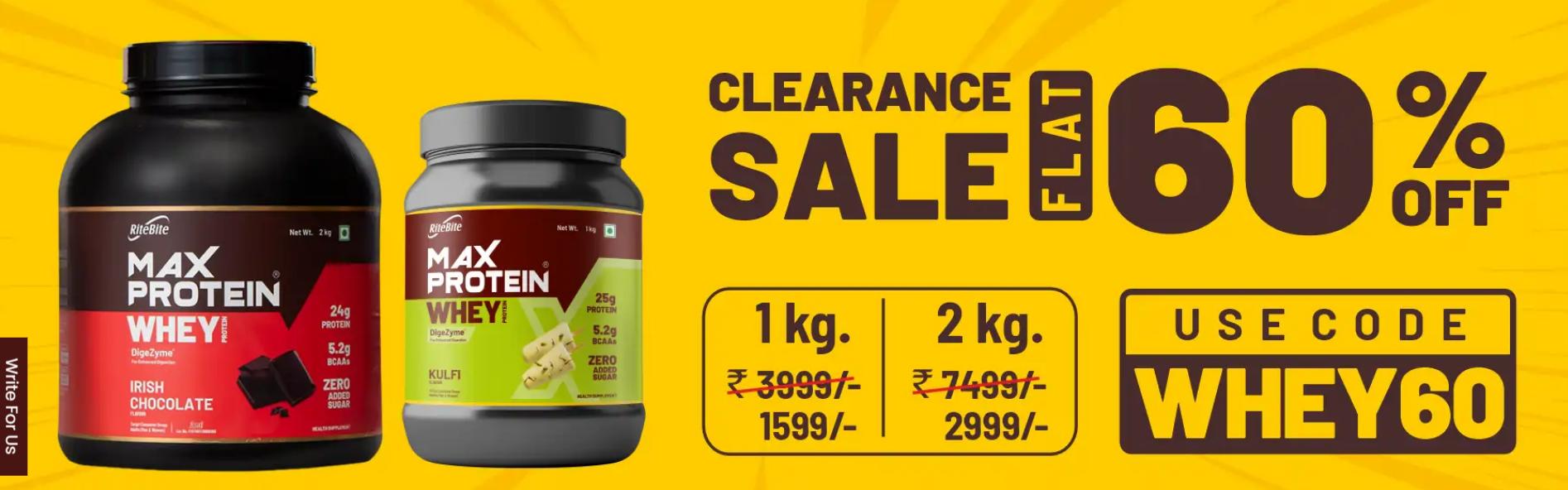 Image of   MAXPROTEIN Clearance Sale : Flat  60% off on Fitness Accessories