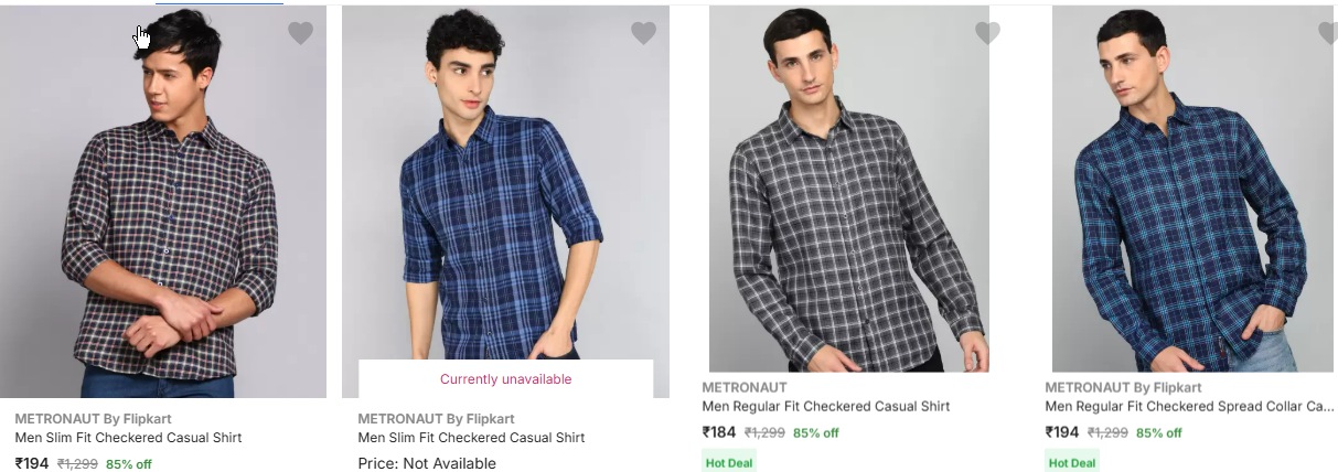 Image of METRONAUT By Flipkart Men's Casual Shirt up to 85% Discount 