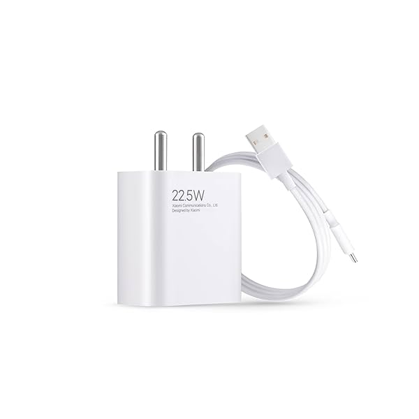 Image of MI Xiaomi 22.5W Fast Charger with USB-C Cable, Quick Charge 3.0 Power Adapter Compatible