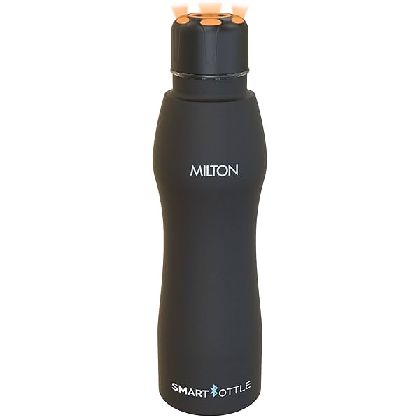 Image of MILTON Euroline Smart Stainless Steel Water Bottle, 880 ml, Black 