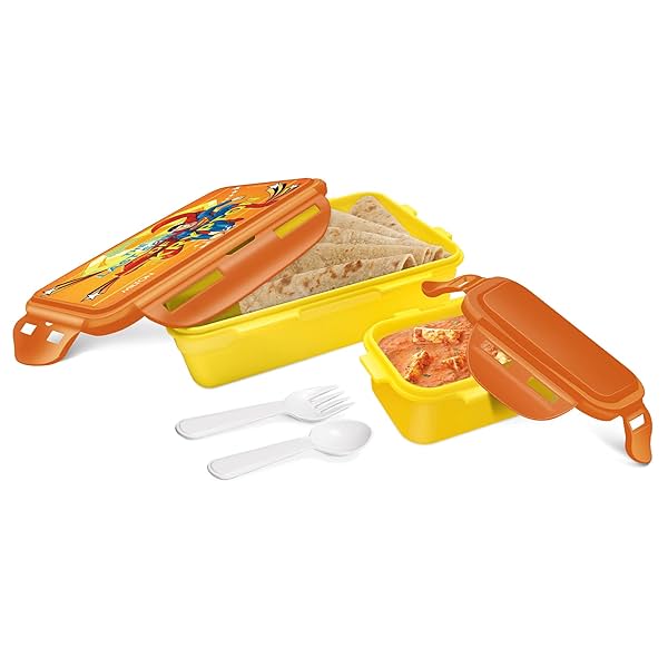 Image of MILTON Mini Fun Treat Super Hero Plastic Tiffin Box 