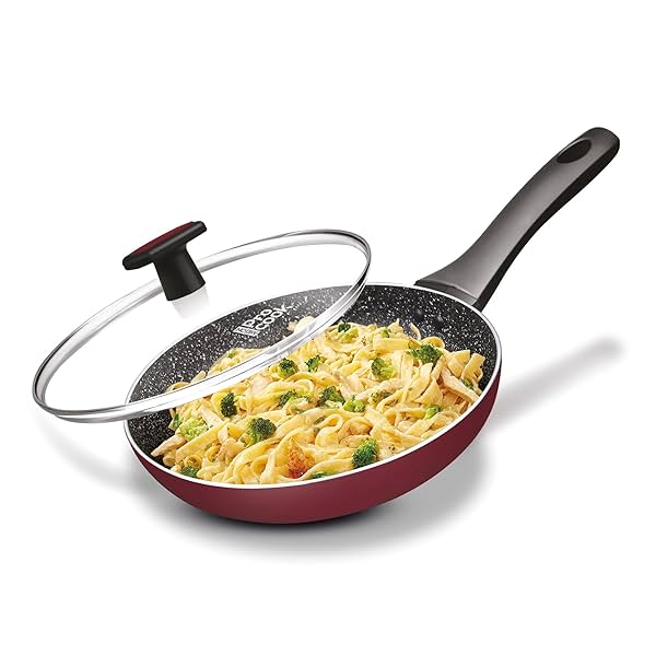 Image of MILTON Pro cook Granito Fry Pan with Glass Lid