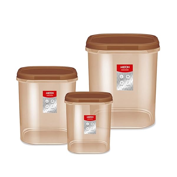 Image of MILTON Quadra Modular 3-Piece Container Set (2L, 3L, 4L)