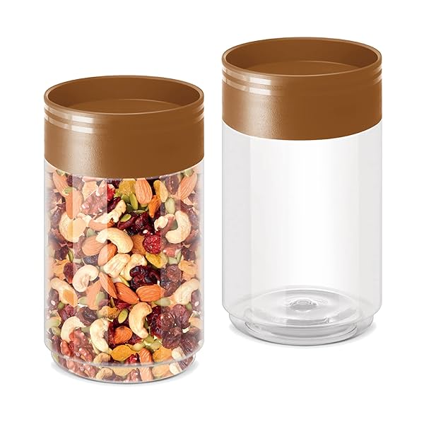 Image of MILTON Stack IT 750 Plastic Storage Jar, Set of 2, 630 ml Each