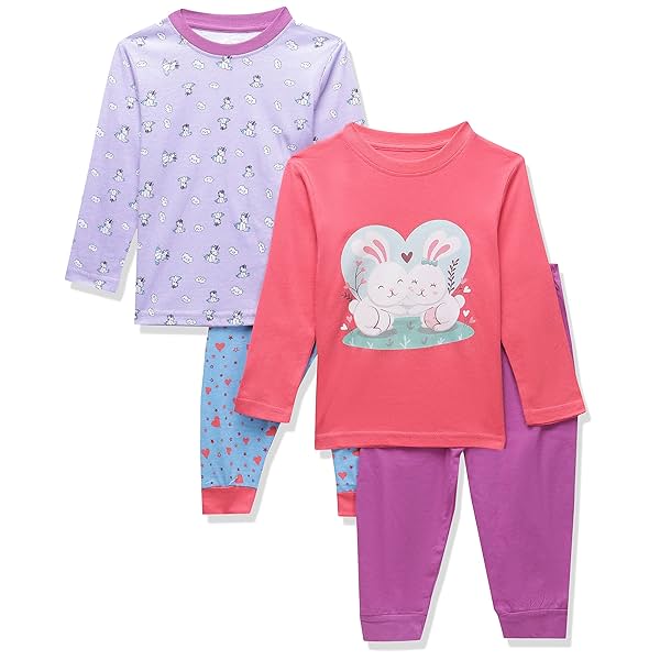 Image of MINITATU Baby-Girls Cotton Solid Clothing Set Pack of 2