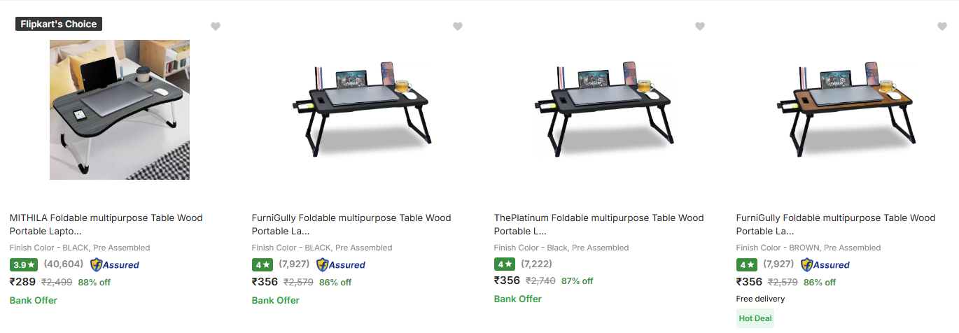 Image of MITHILA Foldable multipurpose Table 