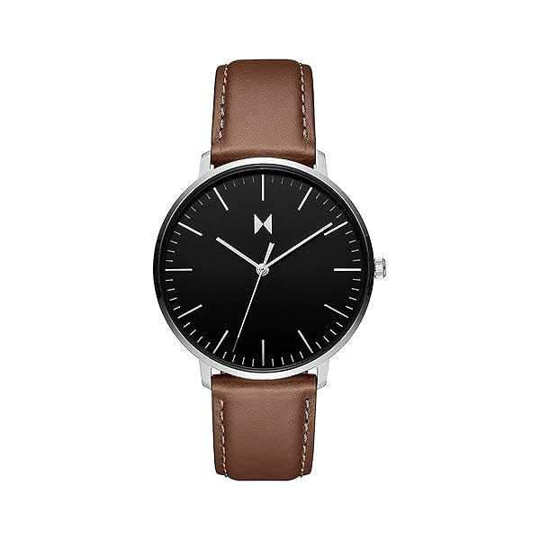 Image of MVMT Leather Legacy Slim Analog Black Dial Men Watch