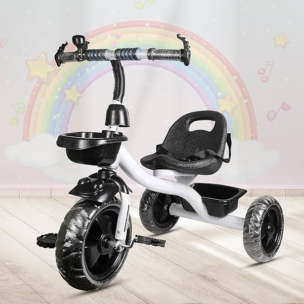 Image of Maanit Tricycle for Kids Green Colour with Basket Baby Tricycle 