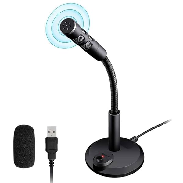 Image of Mabron USB Desktop Microphone, Plug&Play Condenser