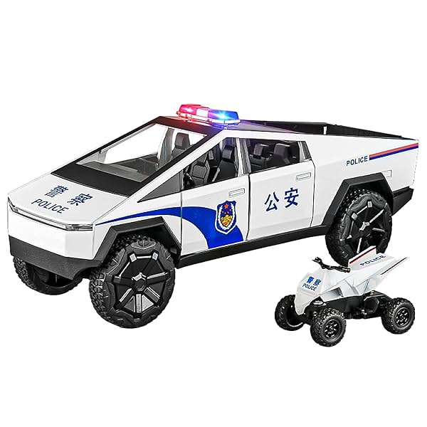 Image of Magicwand 1:24 Scale Die-Cast CyberrTruck Police