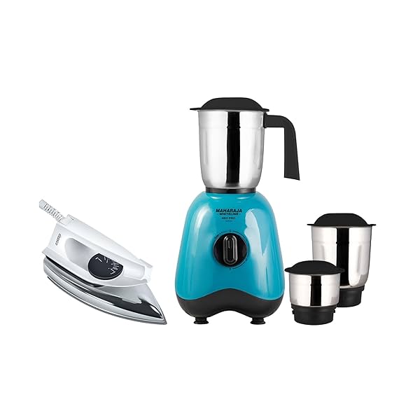 Image of Maharaja Whiteline Combo Pack Mixer Grinder 500w and Dry Iron 1000w